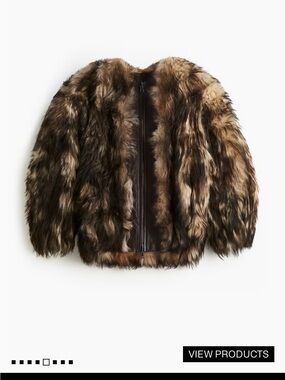 Luxury  Fur Brown Jacket - Women's Coat